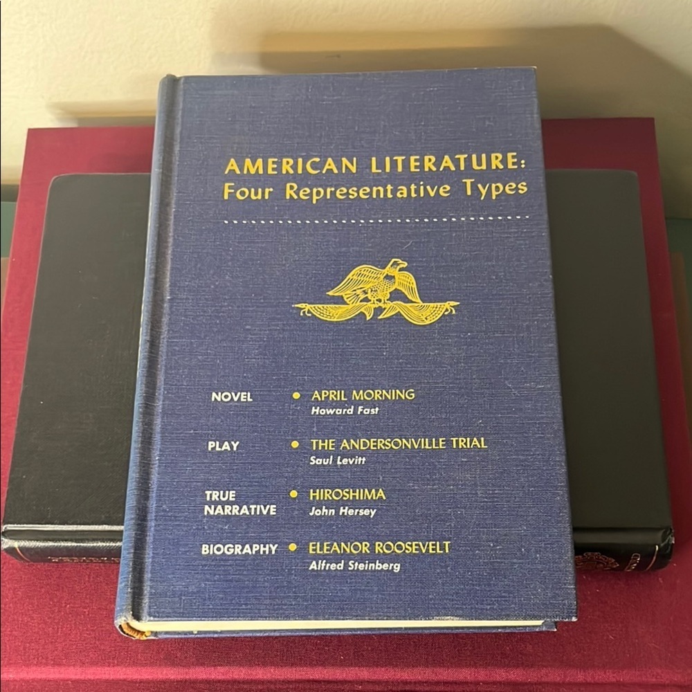 Vintage American Literature Four Representative Types Hardcover‎ Book 1964